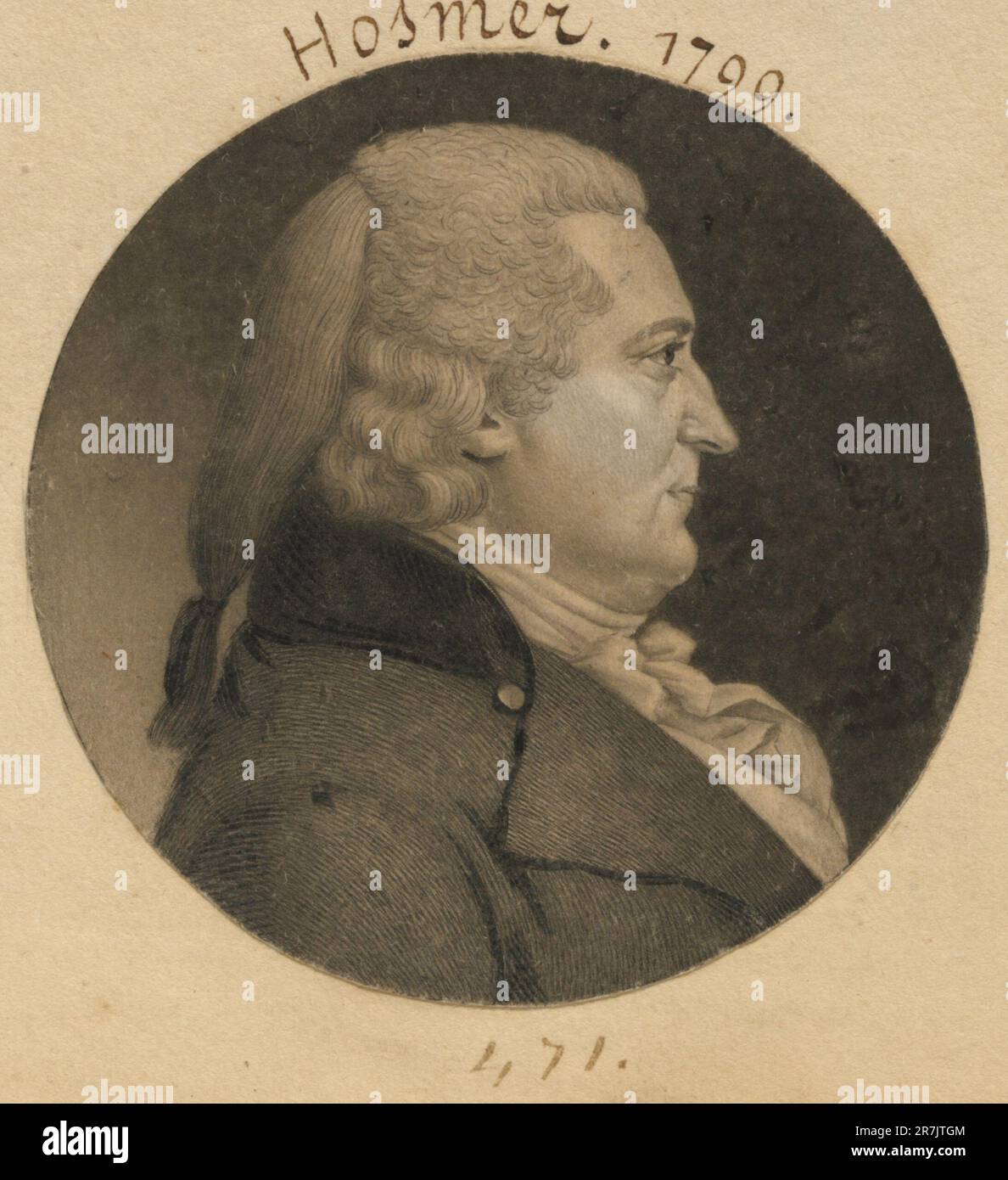 Hezekiah Lord Hosmer 1799 Stock Photo