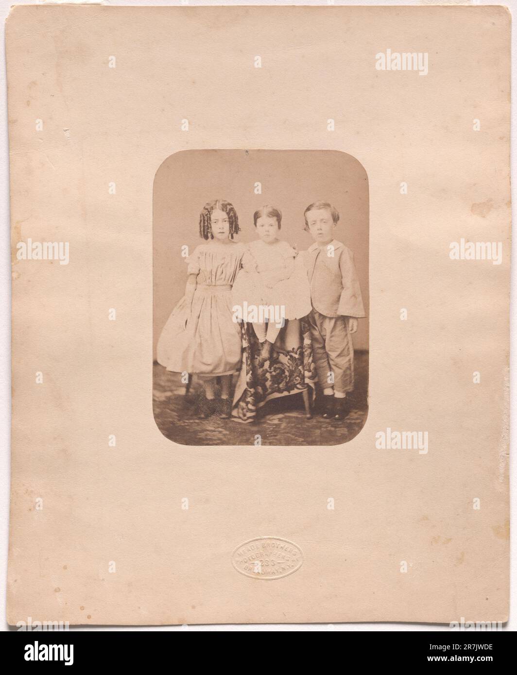 Meade Family As Children c. 1860 Stock Photo Alamy
