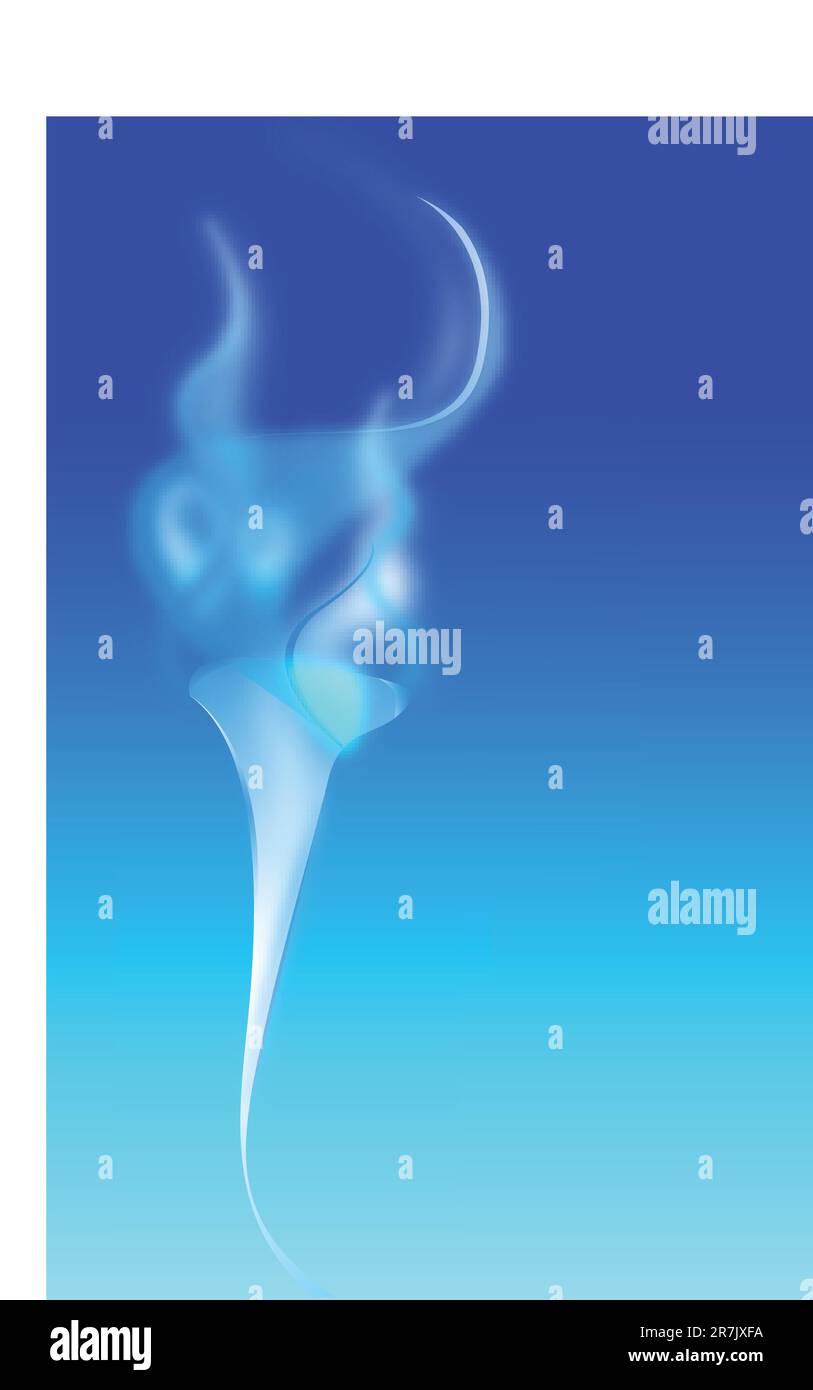 abstract blue smoke background vector illustration Stock Vector Image
