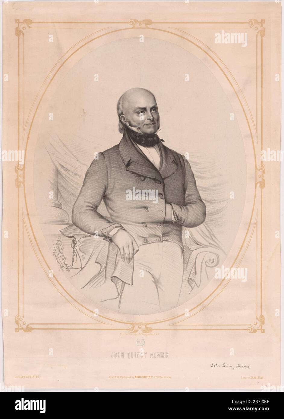 John Quincy Adams 1850 Stock Photo - Alamy