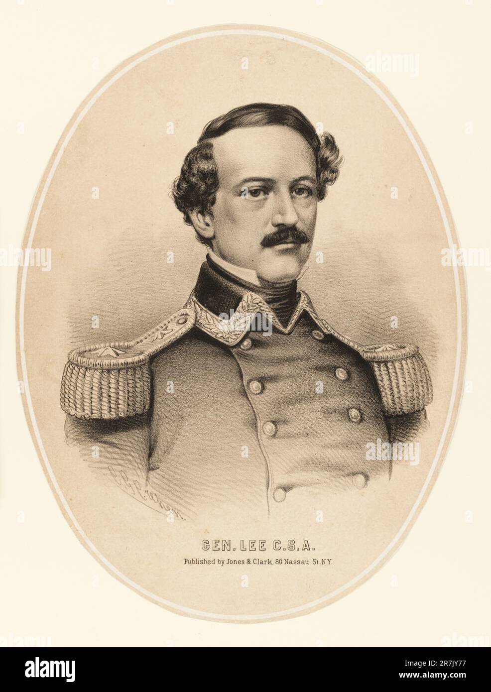 Robert E. Lee c. 1861 Stock Photo
