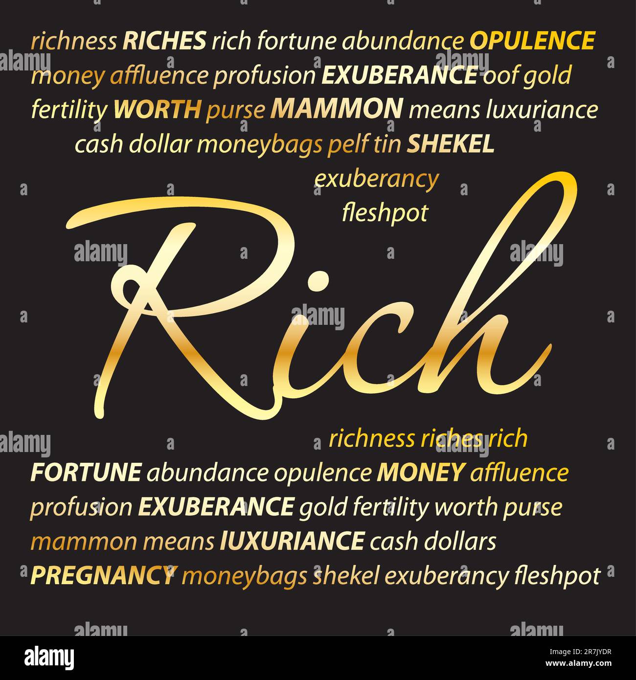 Background - riches. Used for design concepts - posters, banners, cards ...