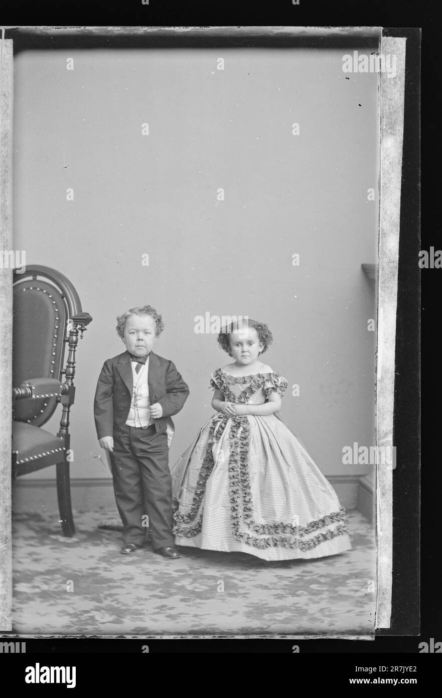 G.W.M. Nutt and Minnie Warren c. 1860-1870 Stock Photo