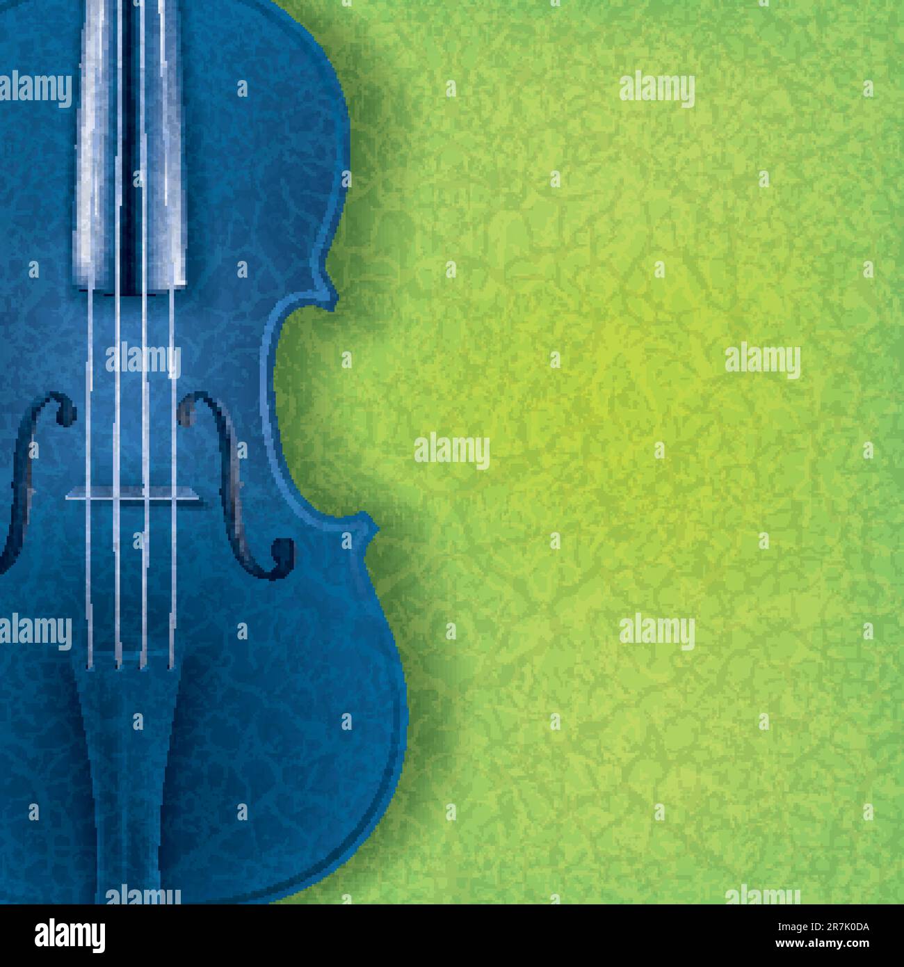 abstract music background with blue violin on green Stock Vector Image ...
