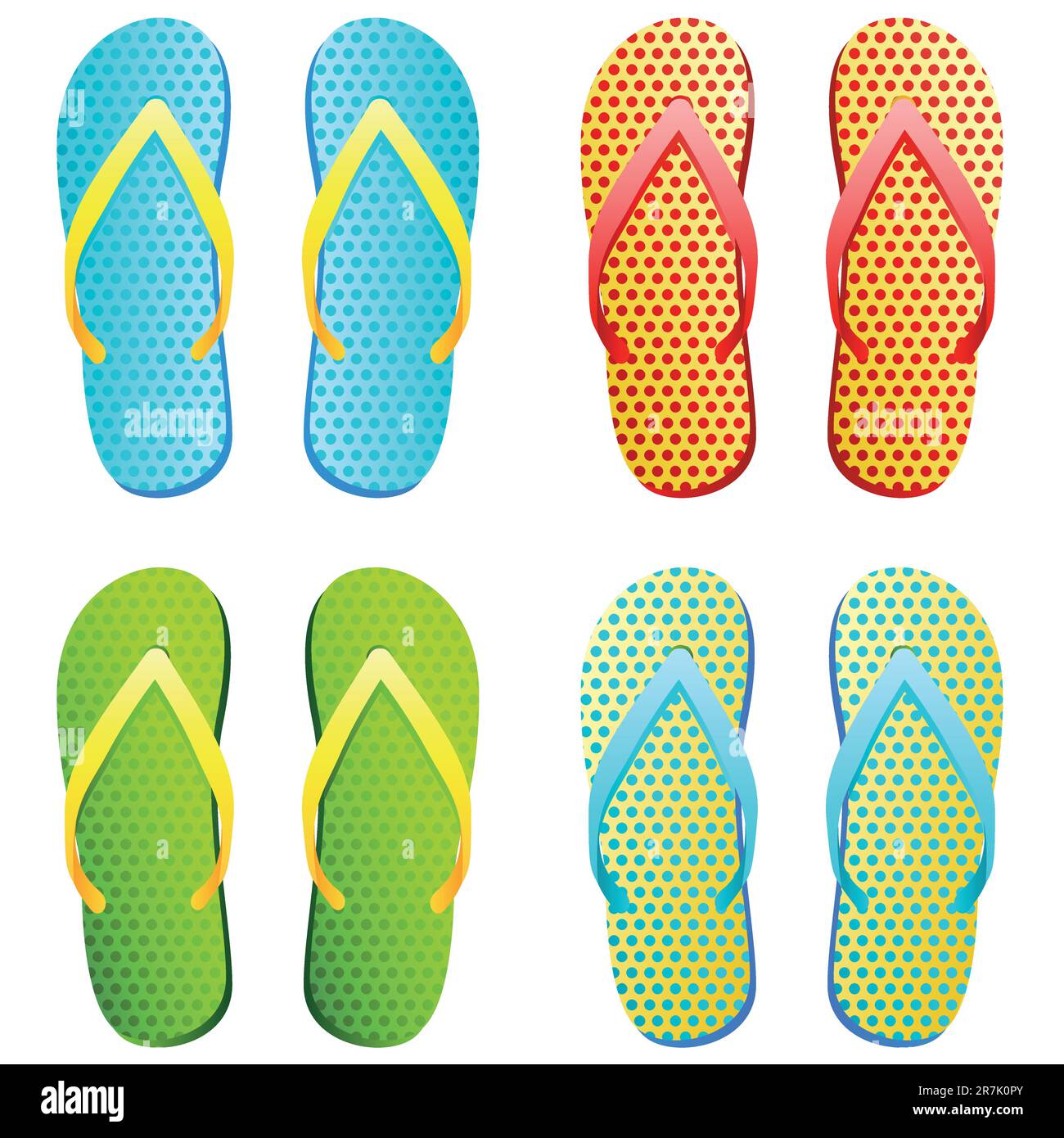 flip flops - vector illustration Stock Vector Image & Art - Alamy