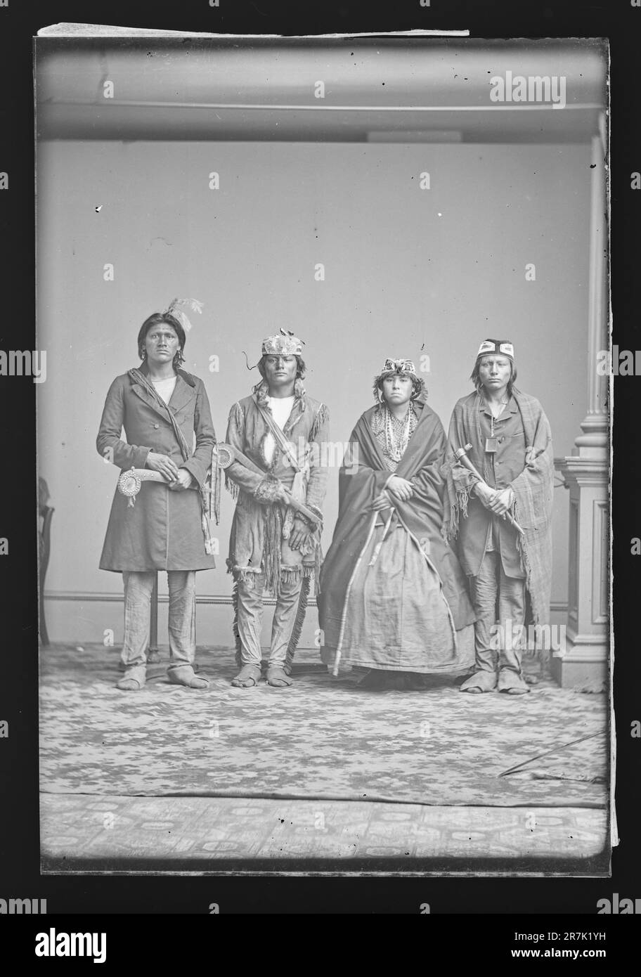 Indian Group c. 1860-1870 Stock Photo - Alamy