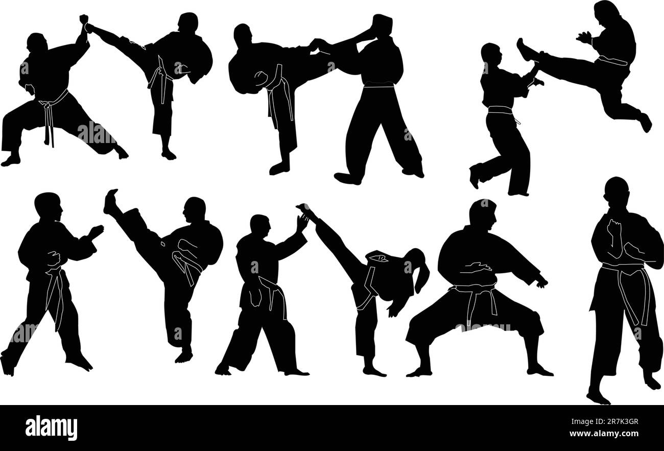 karate collection - vector Stock Vector Image & Art - Alamy