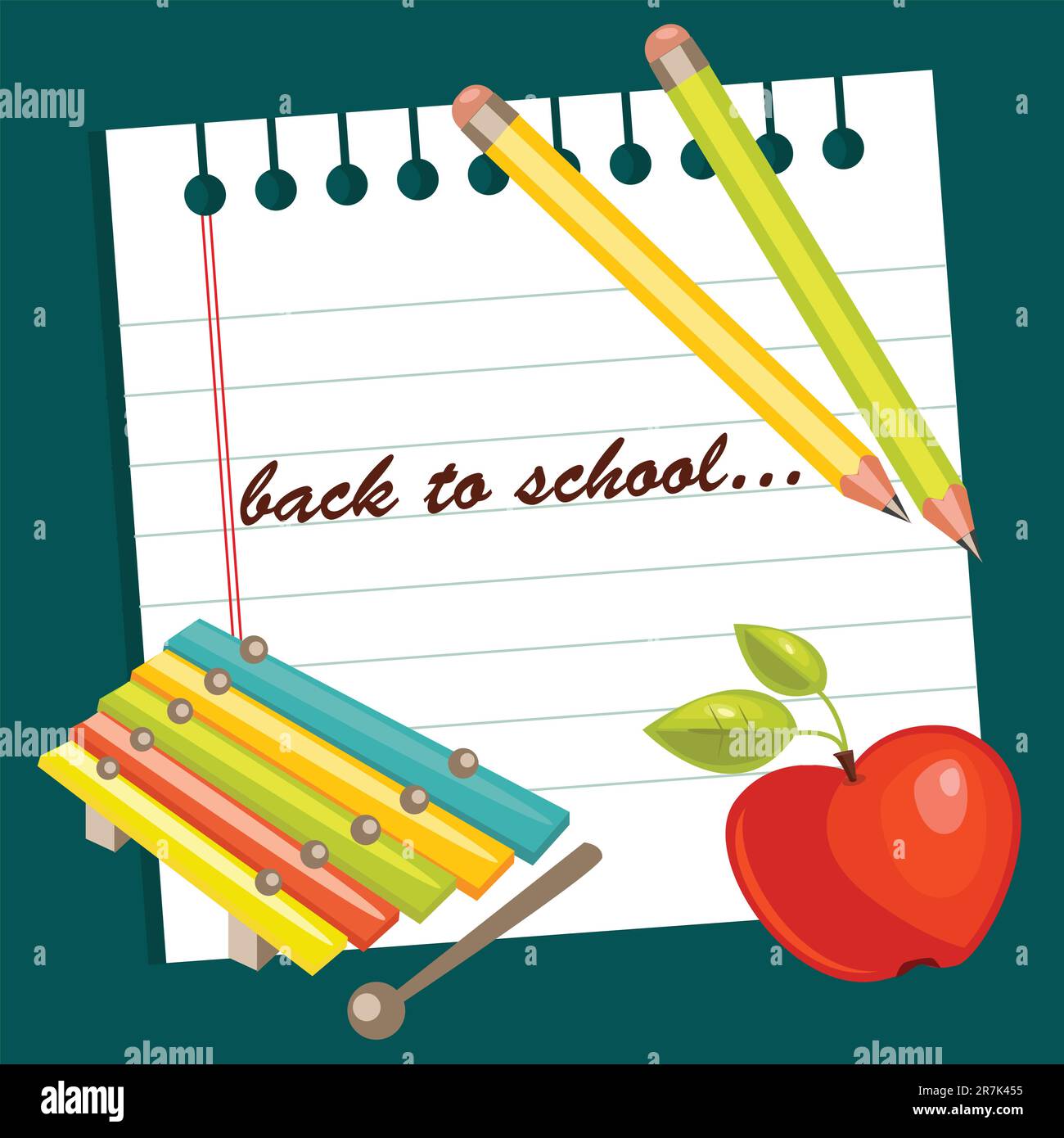 Back to school background, vector illustration Stock Vector Image & Art ...