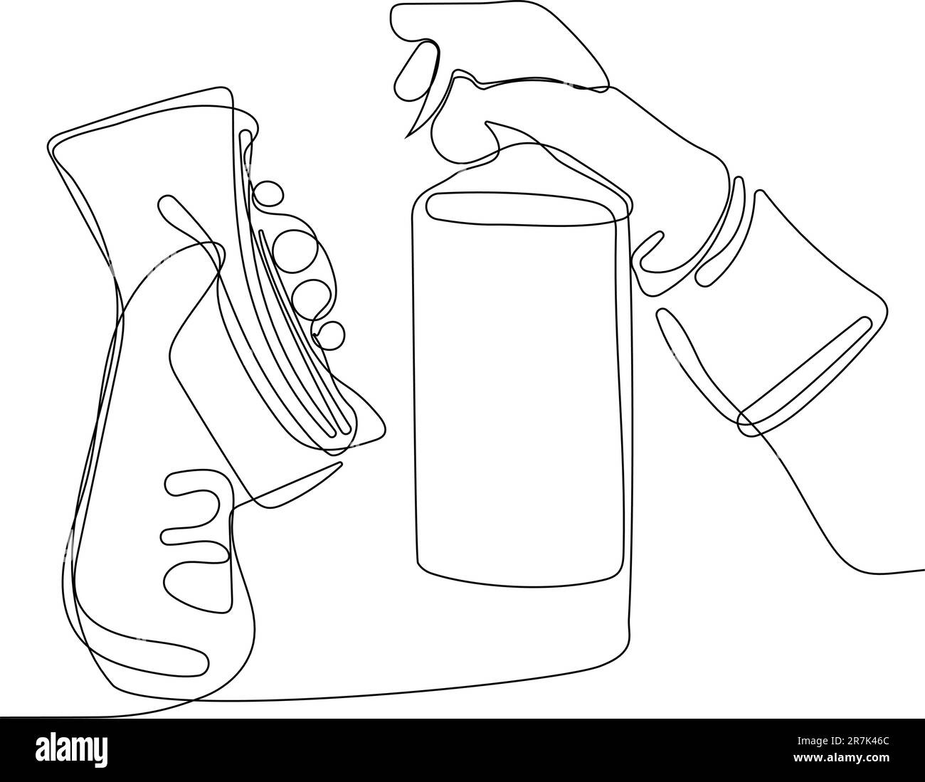 Home cleaning service landing page design concept, illustration of