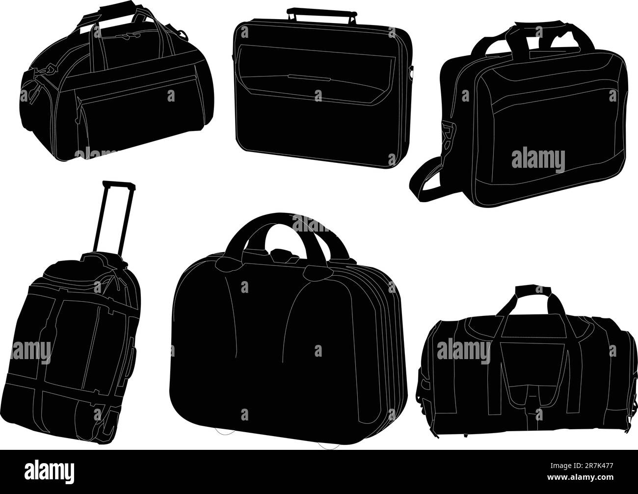 travel bags collection - vector Stock Vector Image & Art - Alamy