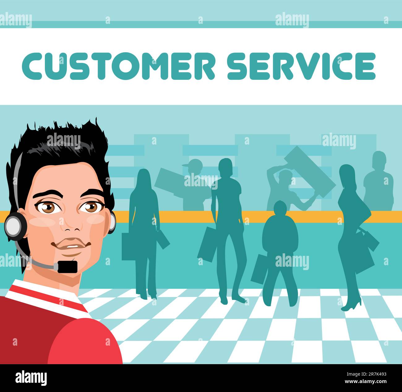 Support workers Stock Vector Images - Alamy