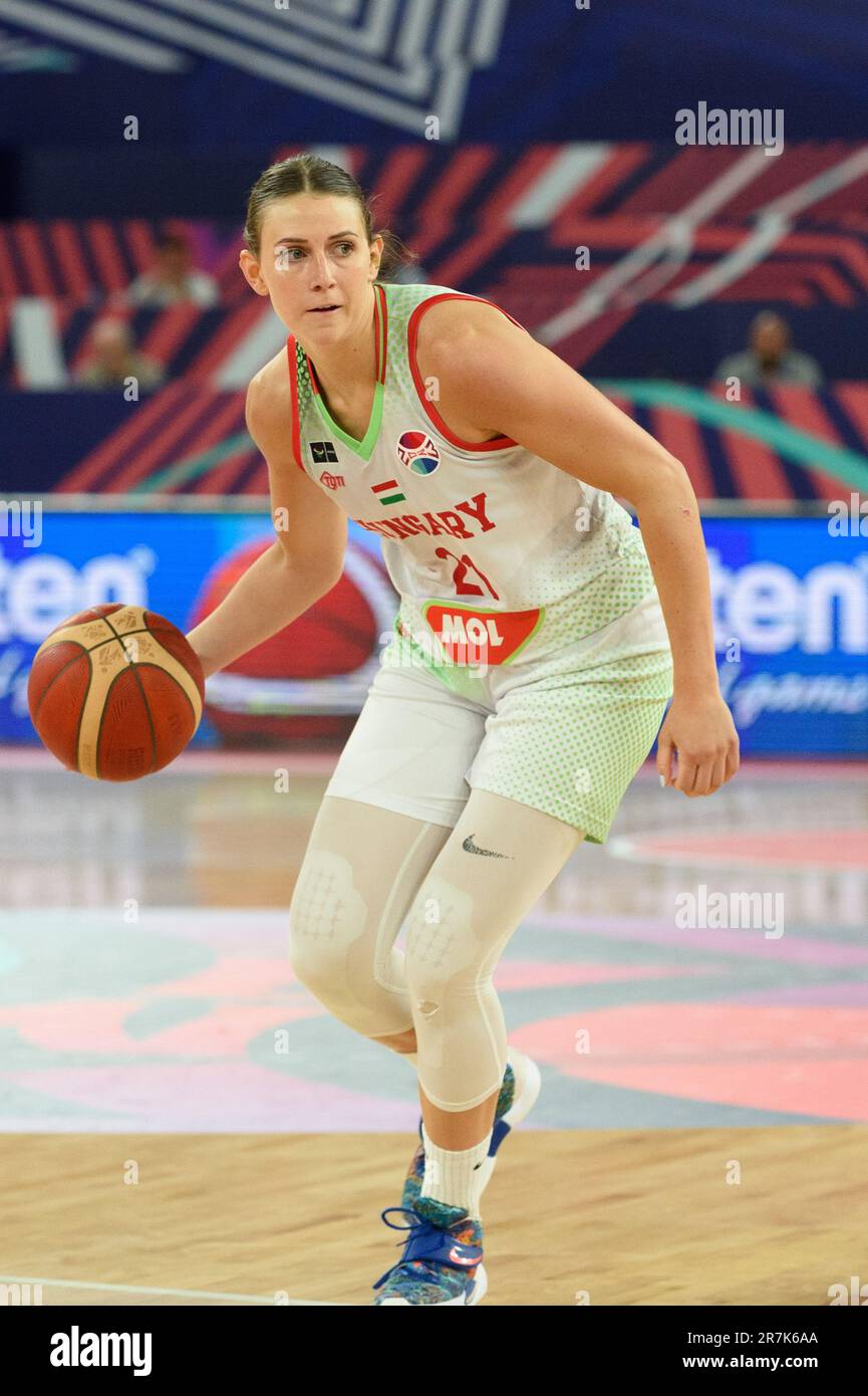 lelik Slovenia. June 16, 2023. Reka Lelik (21 Hungary) during the group stage  match at the womens eurobasket 2023 between Hungary and Turkey at Arena  Stozice, Slovenia. (Sven Beyrich/SPP) Credit: SPP Sport Press