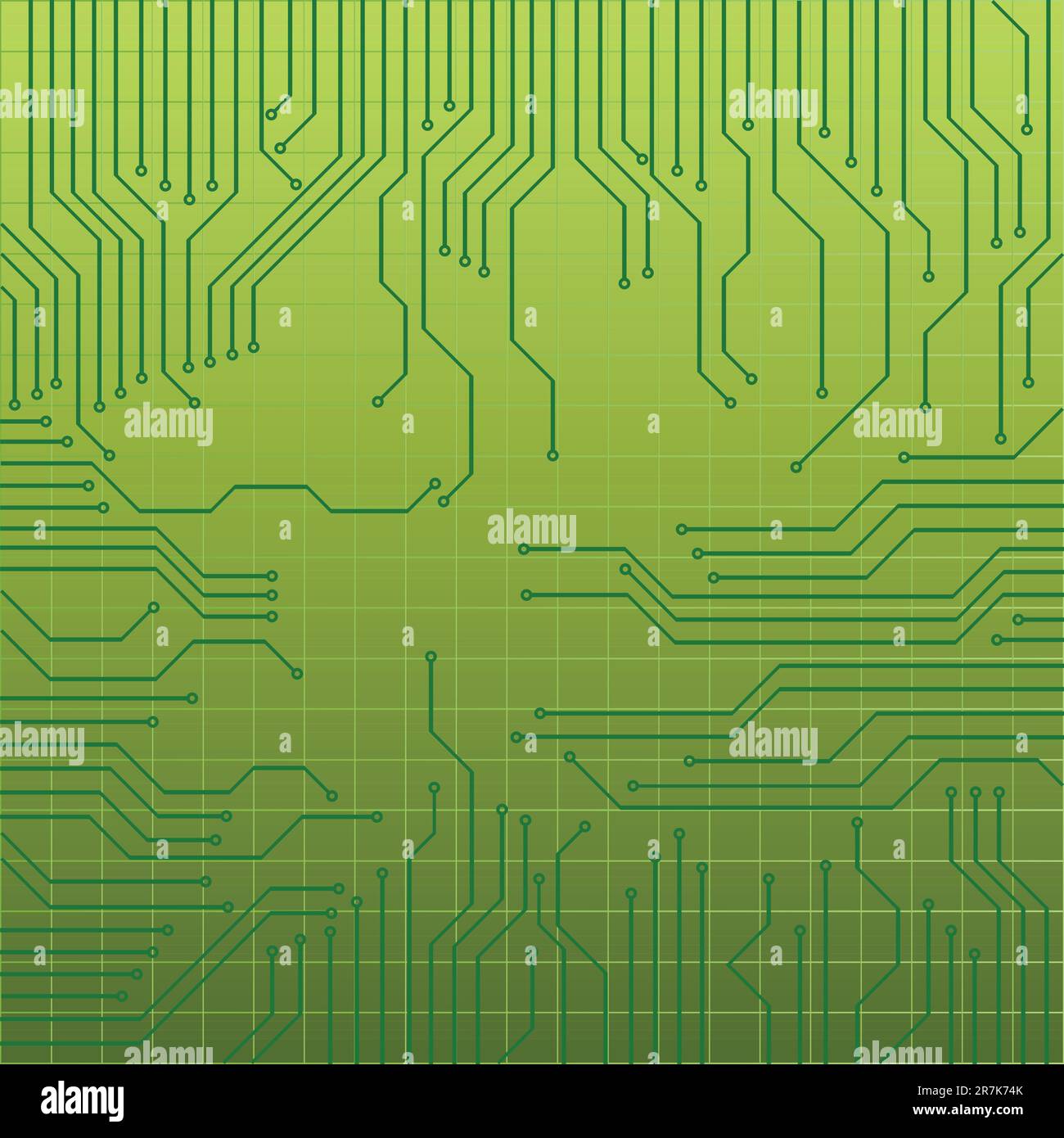 Green Circuit Board Background Stock Vector Images Alamy