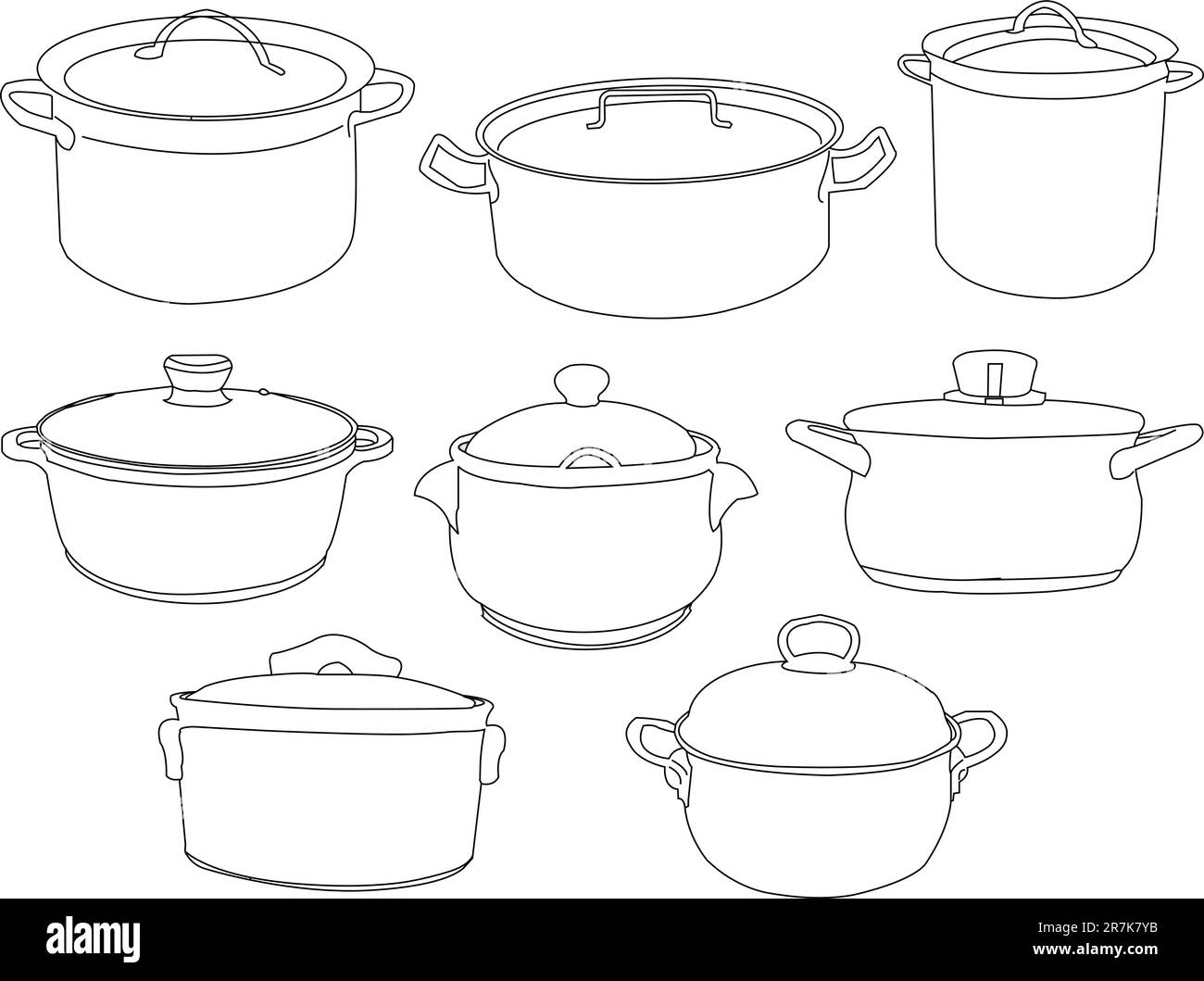 casseroles collection vector Stock Vector Image & Art Alamy