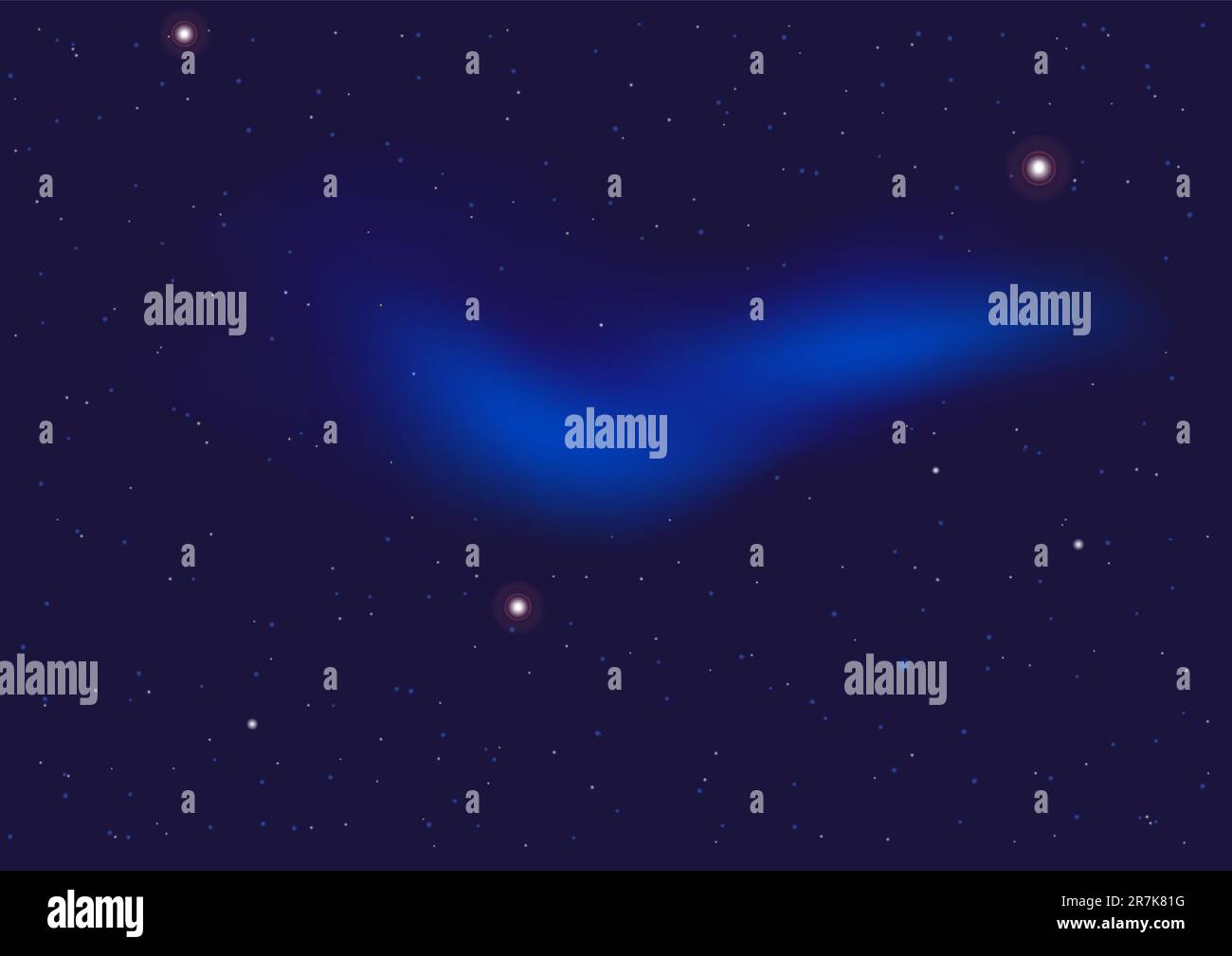 Abstract Background - Dark Night Sky Full of Stars Stock Vector Image ...