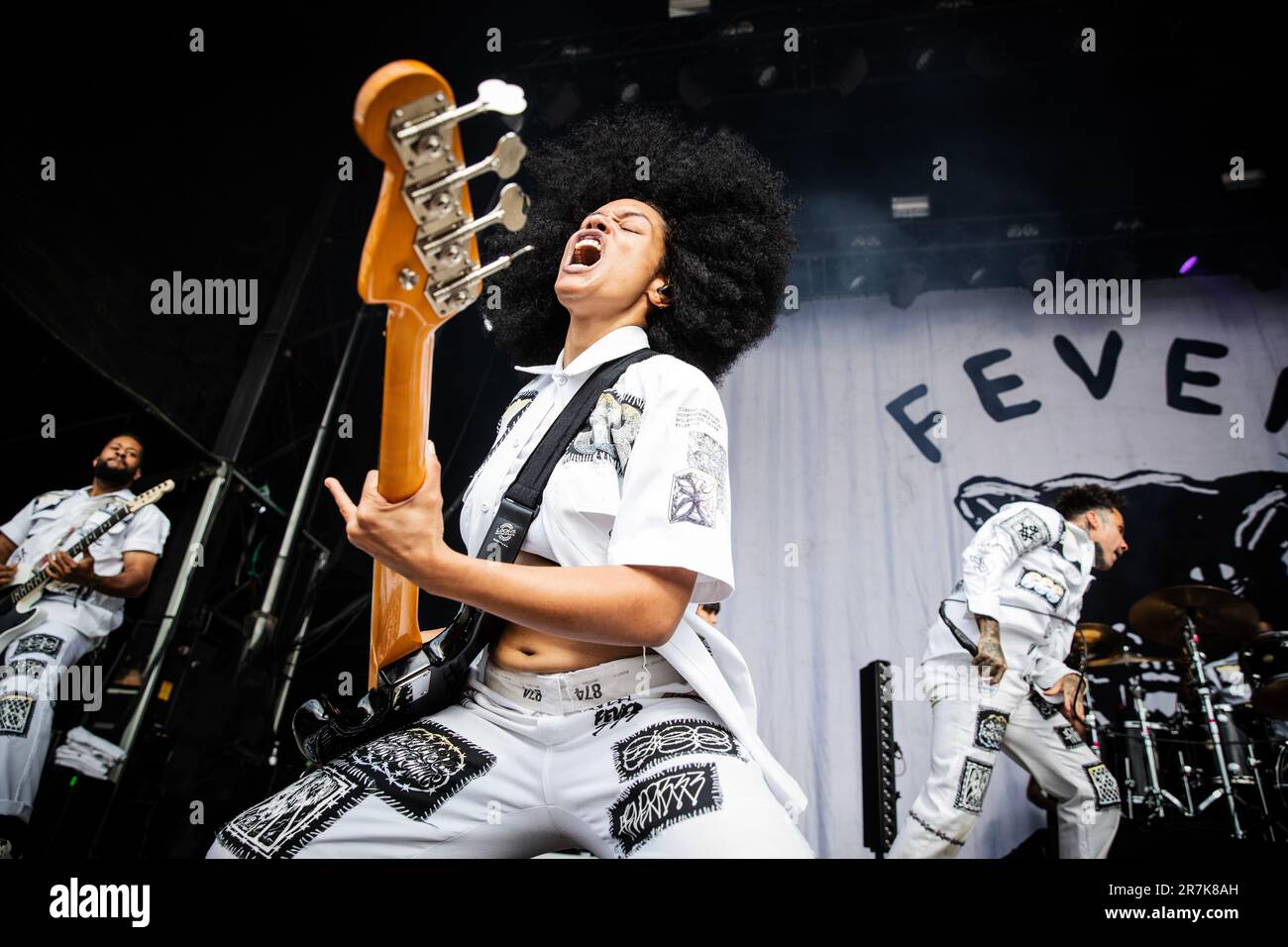 April Kae of Fever 333 performs during Louder Than Life Music Festival on  Friday, Sept. 22, 2023, at Highland Festival Grounds in Louisville, Ky.  (Photo by Amy Harris/Invision/AP Stock Photo - Alamy