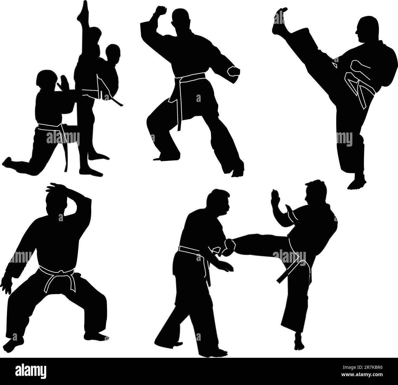 karate collection vector Stock Vector Image & Art Alamy