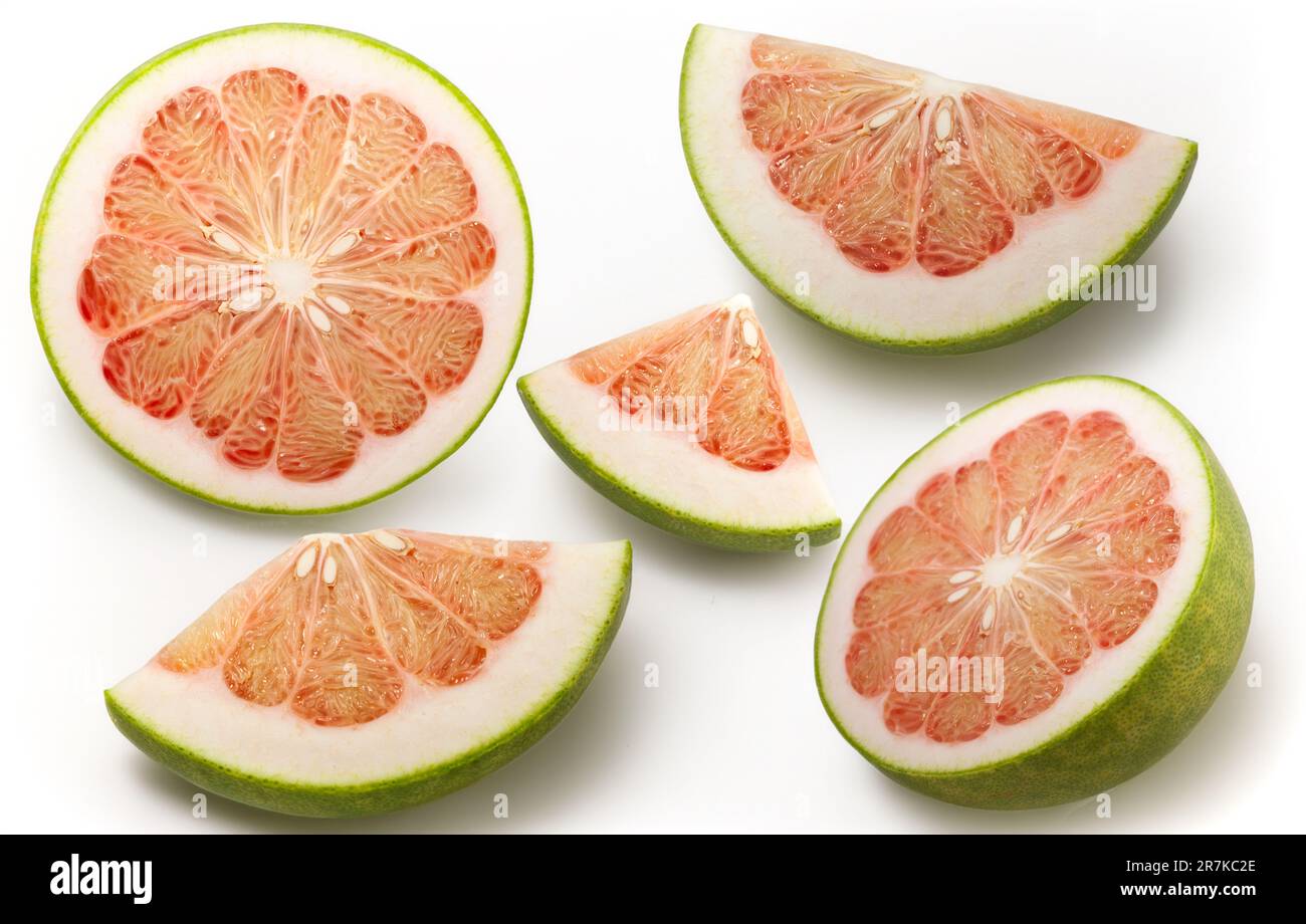 Grape Fruit isolated on white background Stock Photo