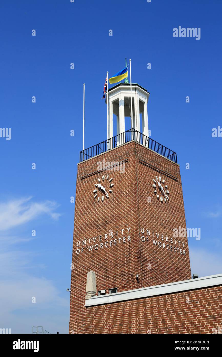 The art house clock tower, part of the university of Worcester