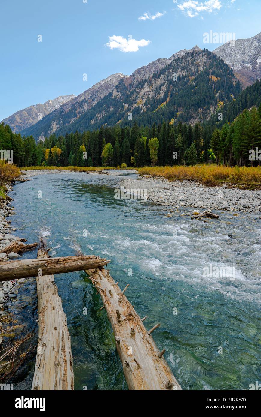 Kumrat Valley, The Panjkora River, Which Originates in the Hindu Kush