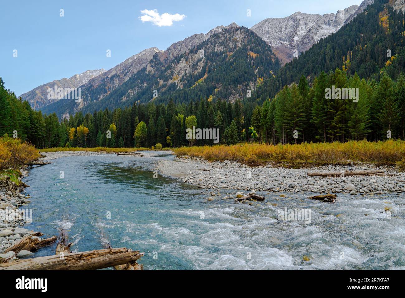 Kumrat Valley, The Panjkora River, Which Originates in the Hindu Kush
