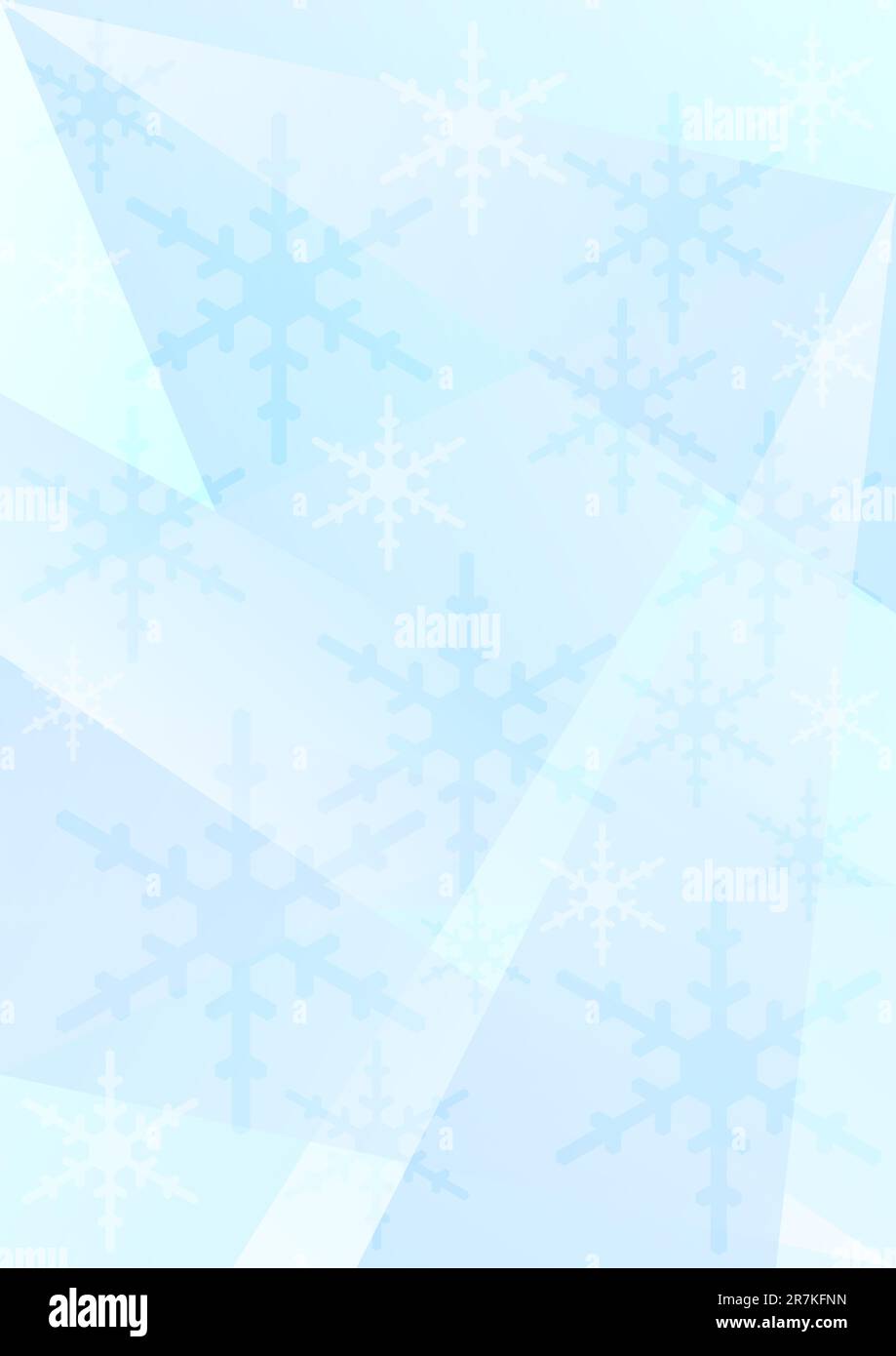Abstract Background - Snowflakes on Light Blue Background Stock Vector ...