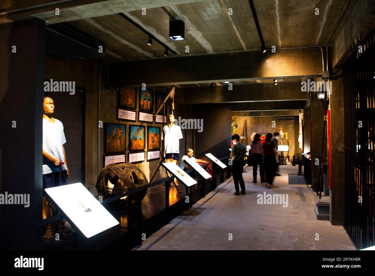 Interior showcase the history of Thailand prisons in museum of the ...