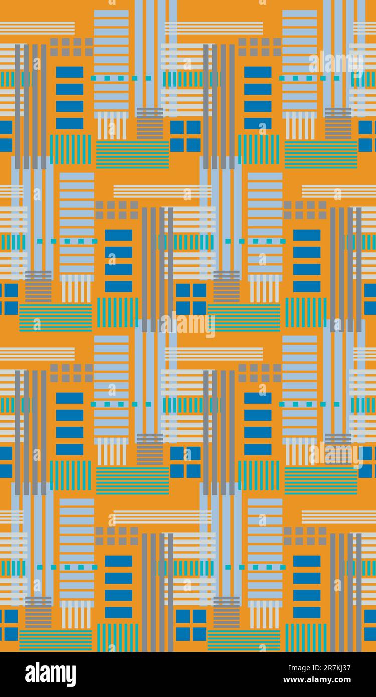Seamless background pattern of various rectangles in multiples of four Stock Vector