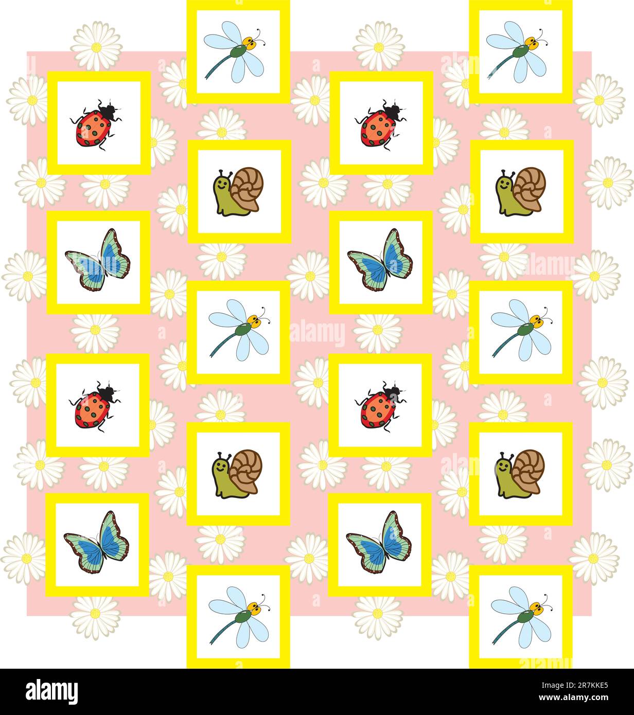 Vector seamless image of insects in the box Stock Vector Image & Art ...