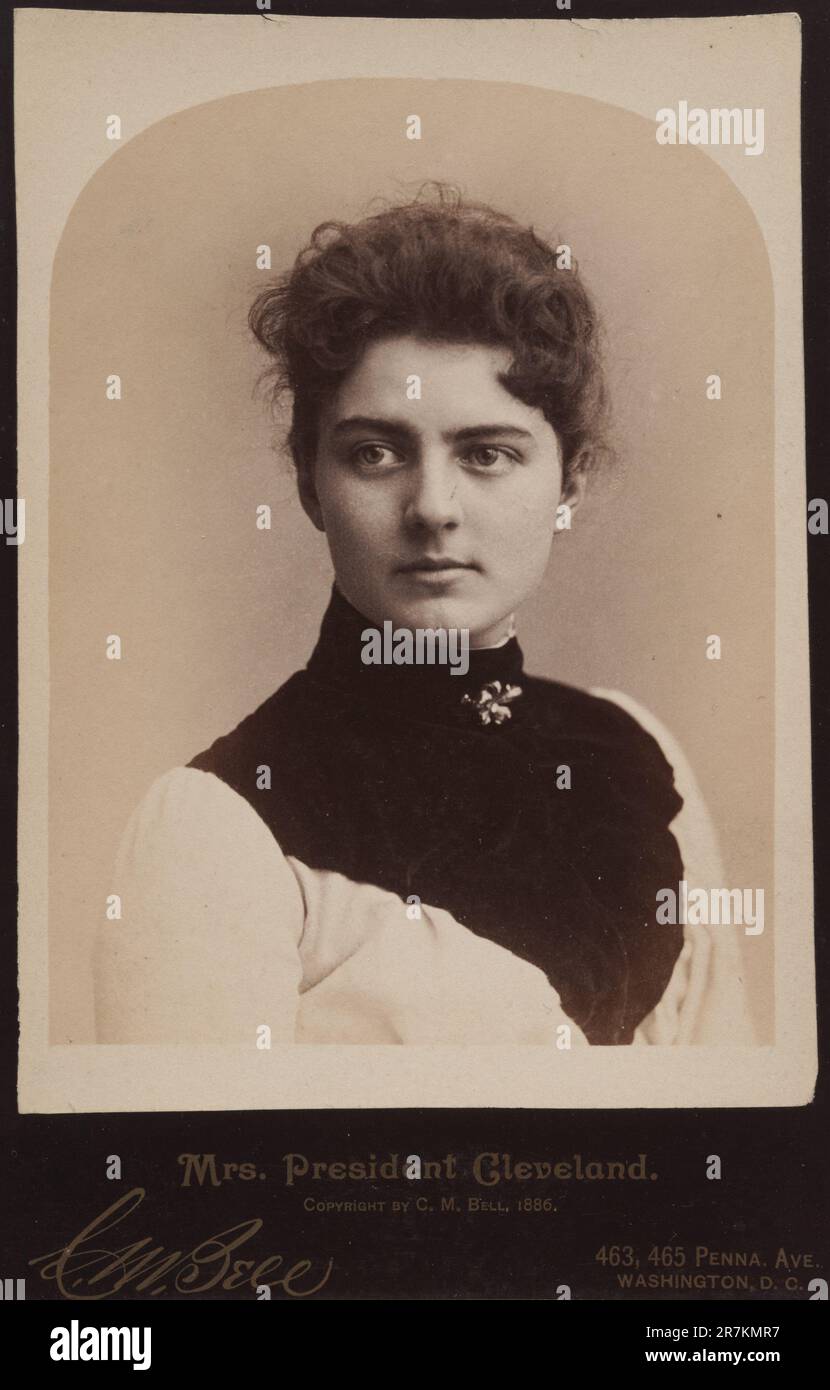 Frances Folsom Cleveland 1886 Stock Photo - Alamy