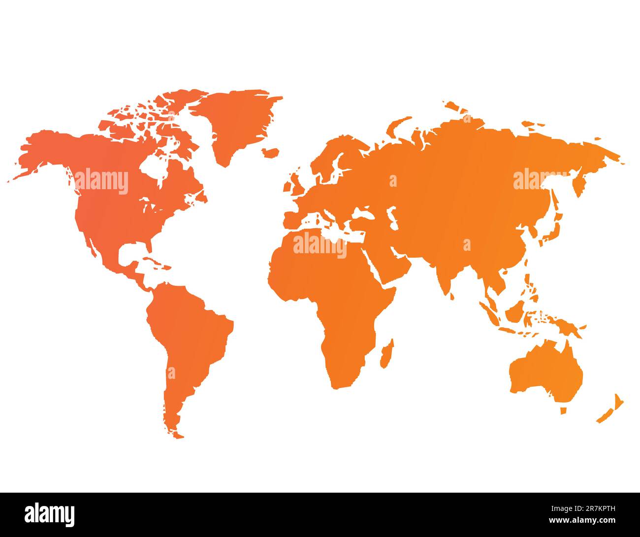 World map vector illustration Stock Vector