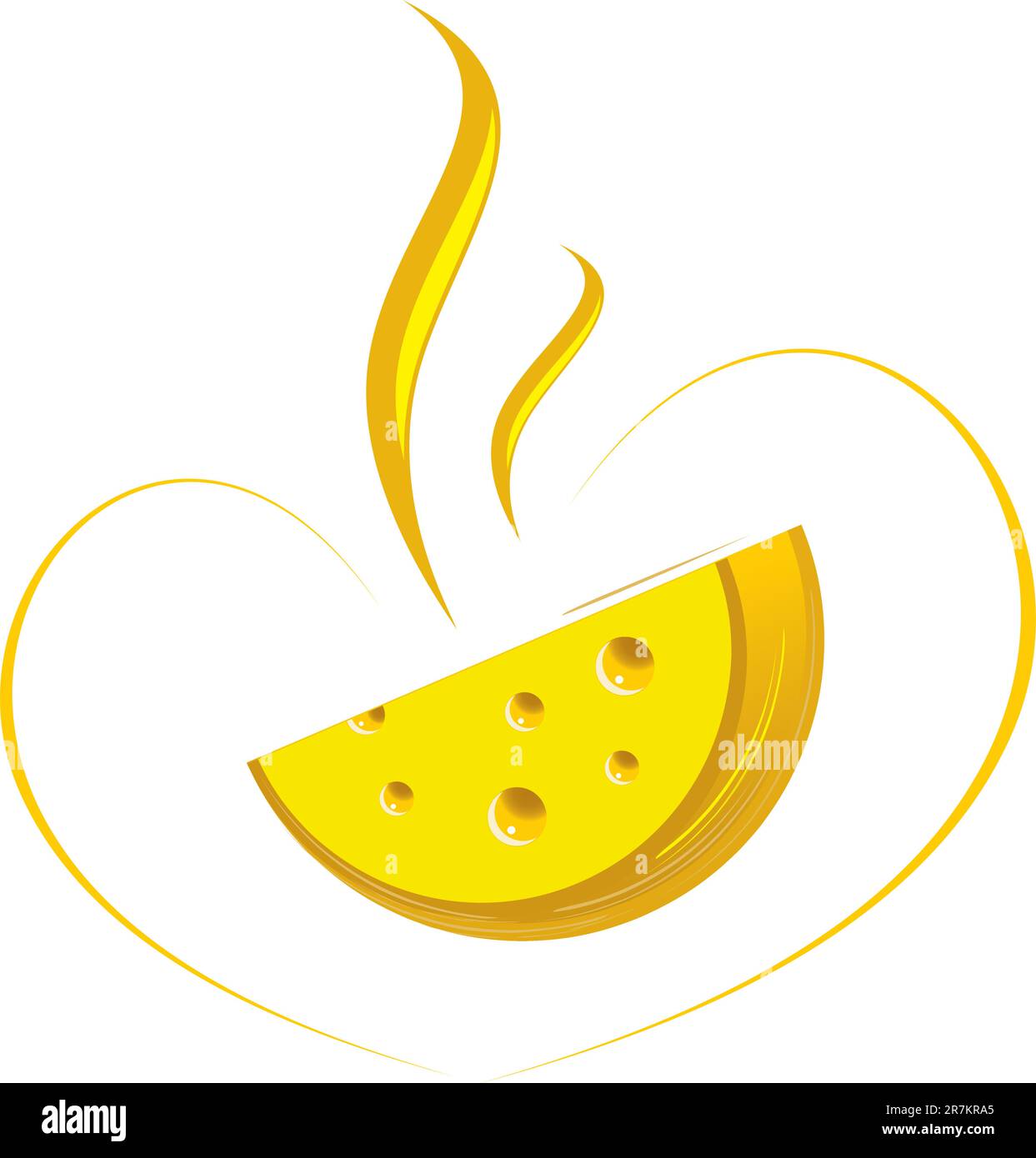 Flavored cheese for gourmet. Vector Illustration Stock Vector Image