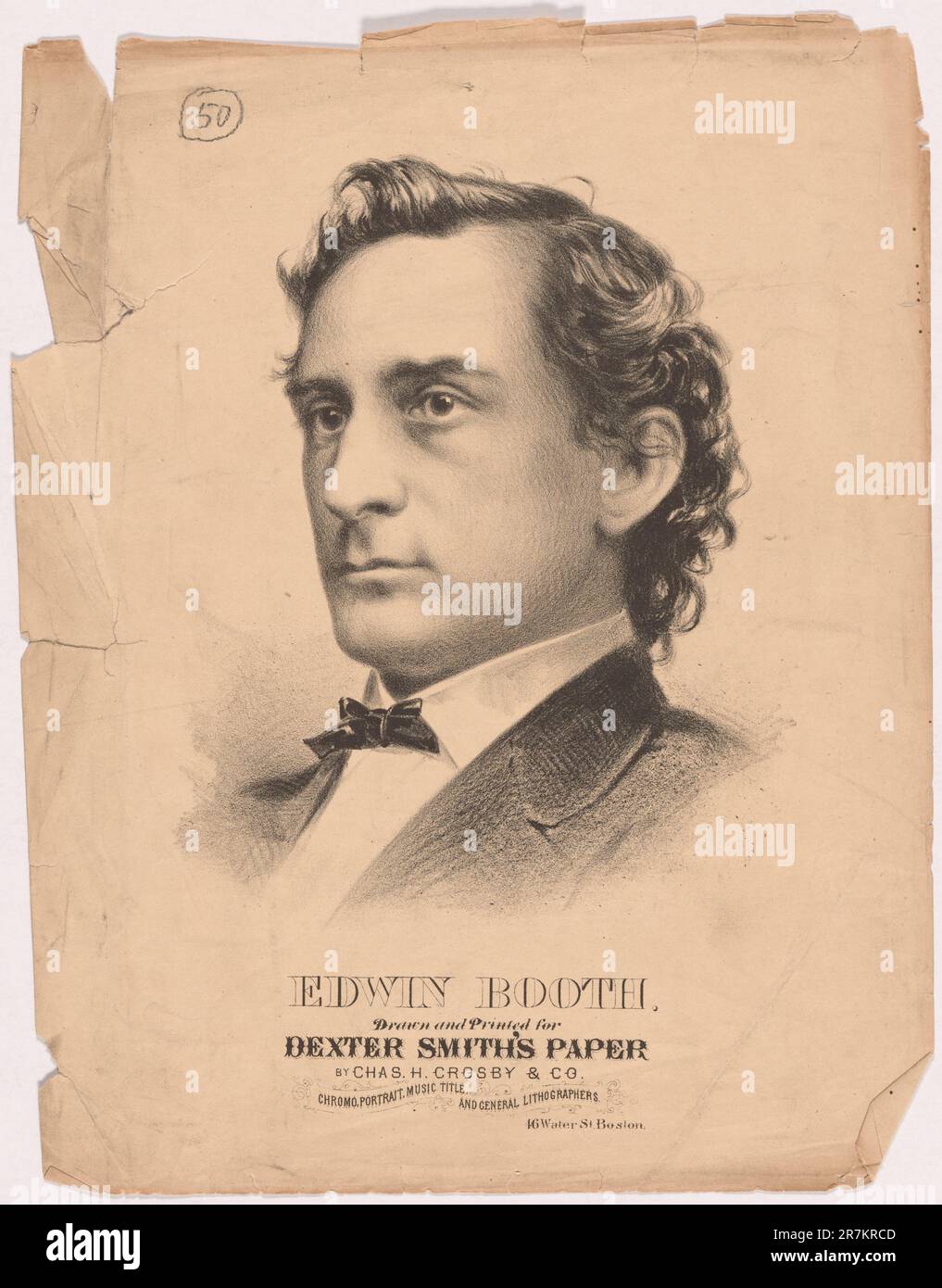 Edwin Thomas Booth c. 1872 Stock Photo