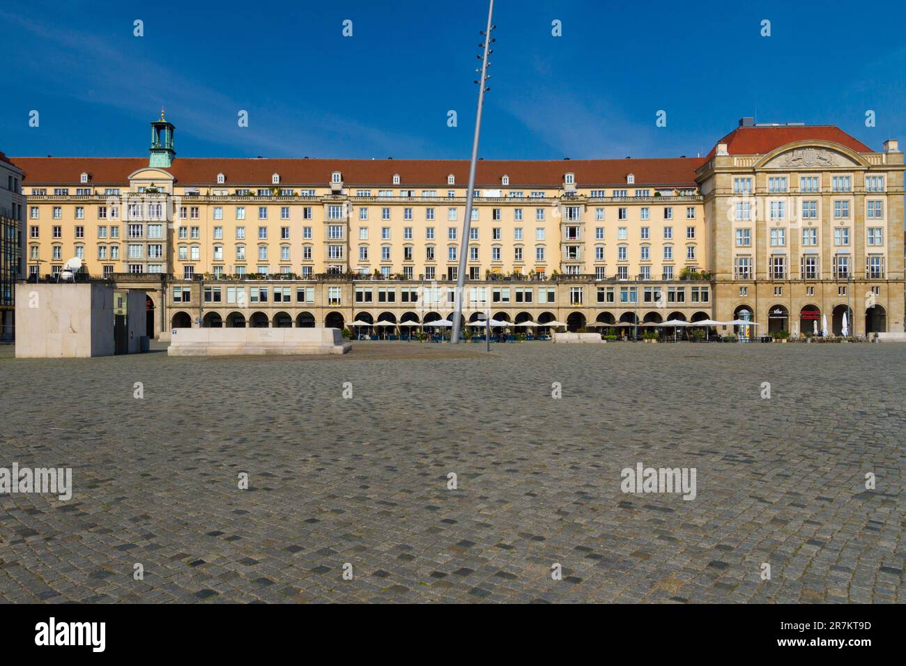 Altmarkt square in Dresden Stock Photo