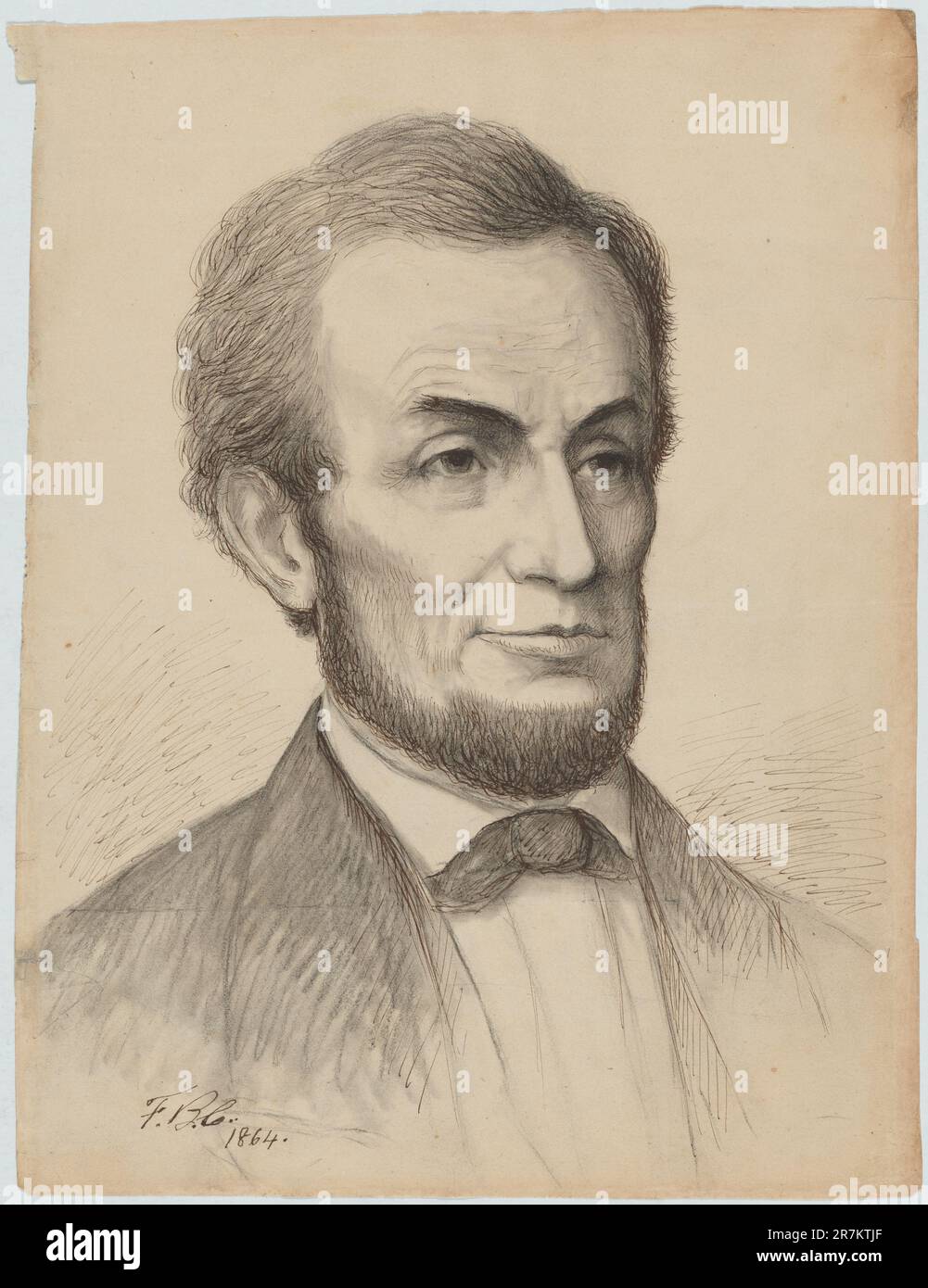 Abraham Lincoln 1864 Stock Photo - Alamy