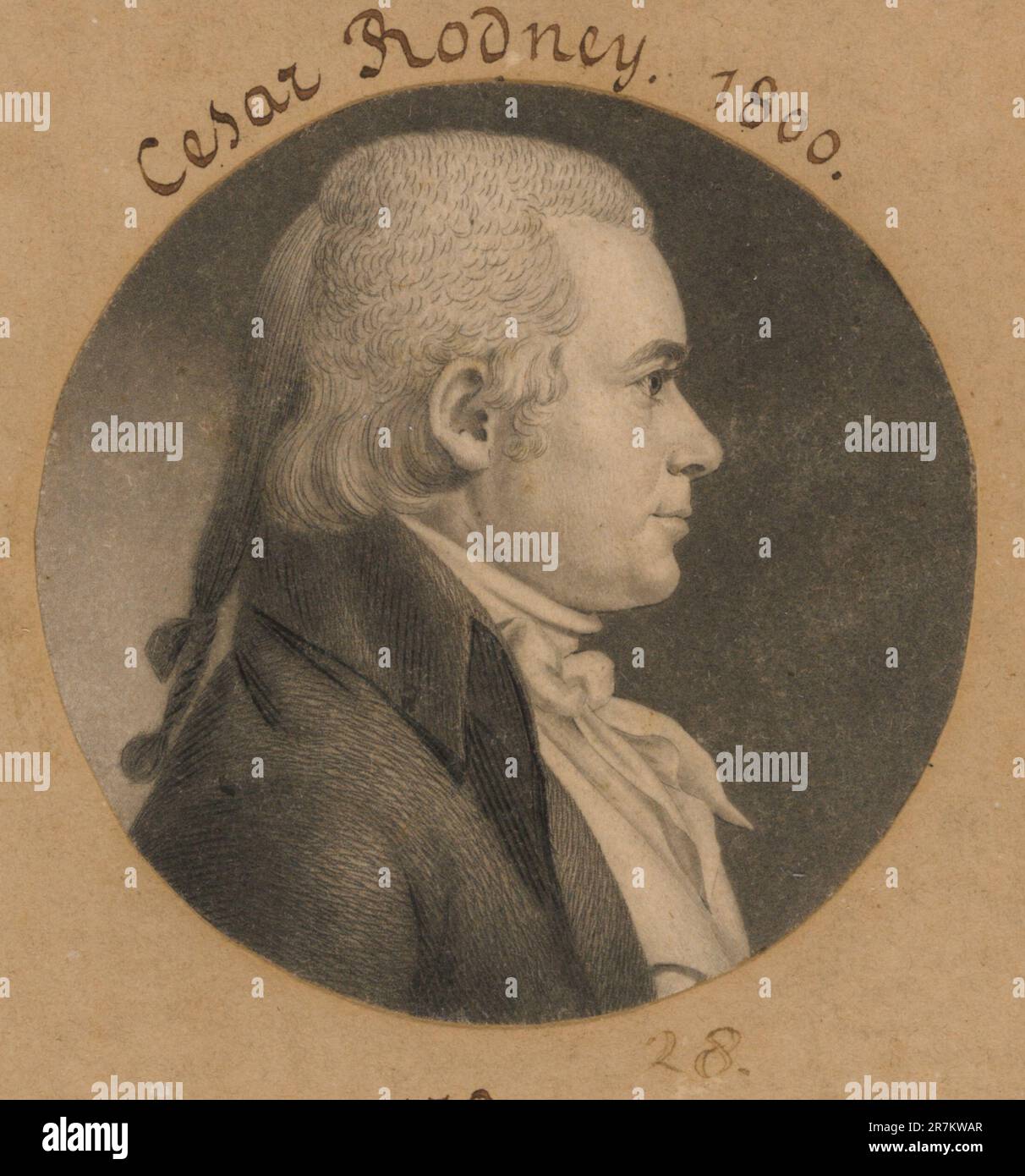 Caesar Augustus Rodney 1800 Stock Photo Alamy