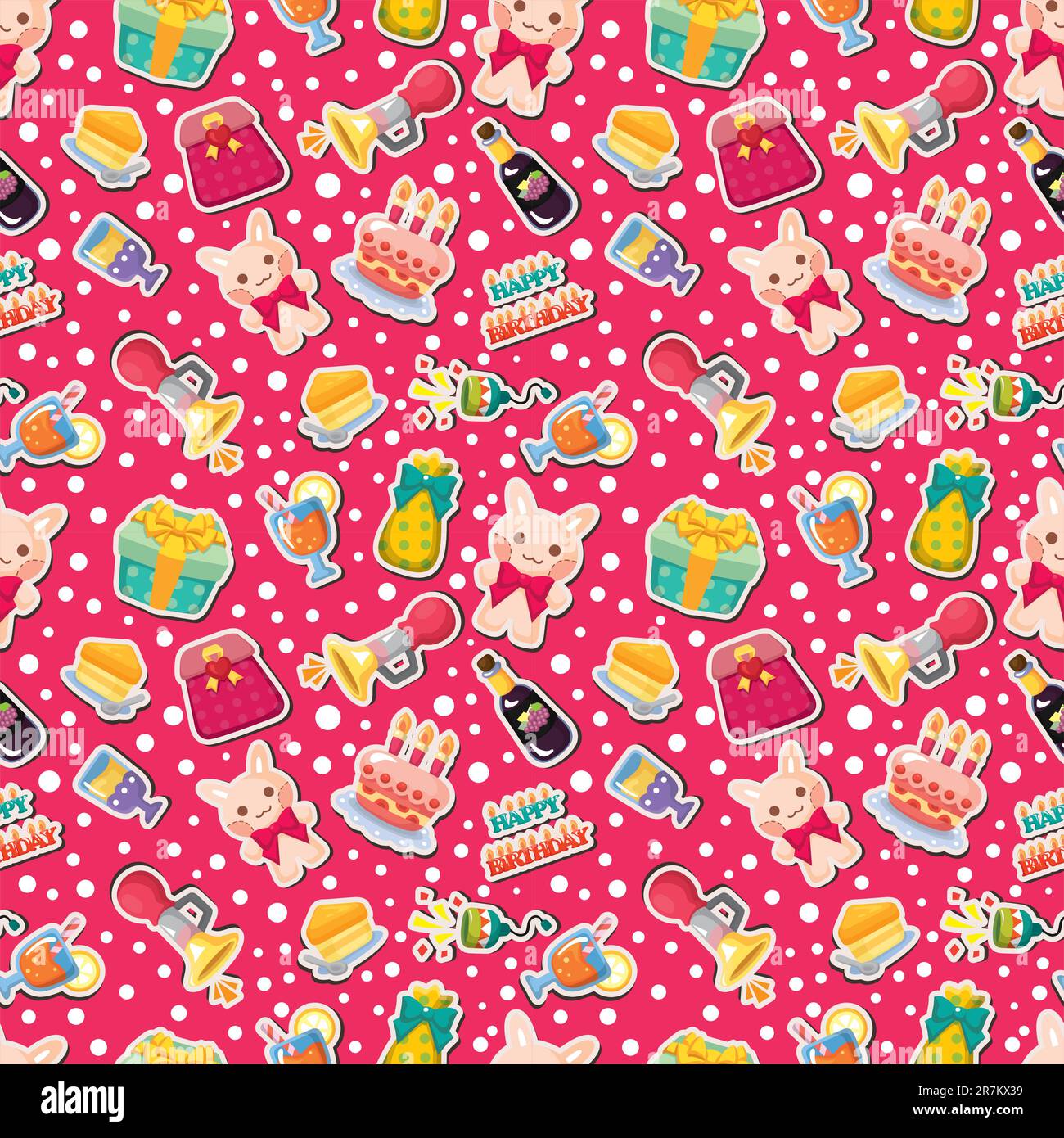 Birthday Print Pattern Blanket