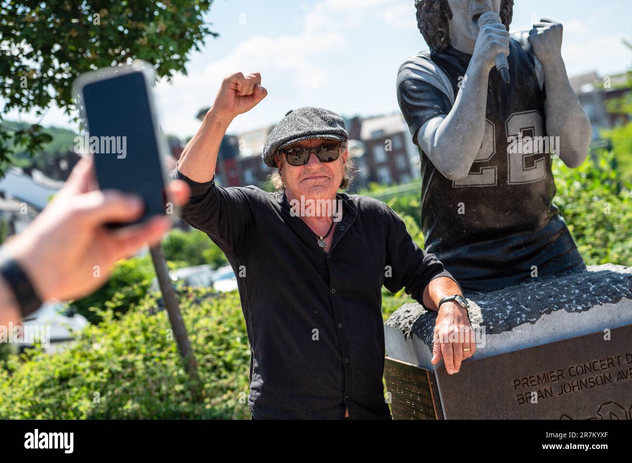 Namur, Belgium. 16th June, 2023. AC/DC lead singer Brian Johnson ...