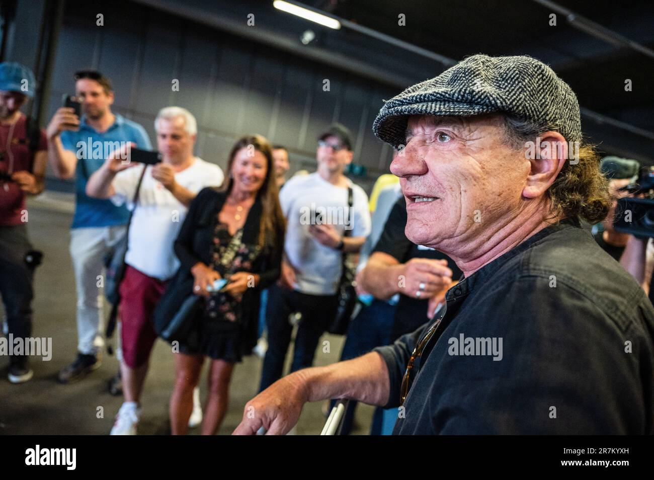 Namur, Belgium. 16th June, 2023. AC/DC lead singer Brian Johnson ...
