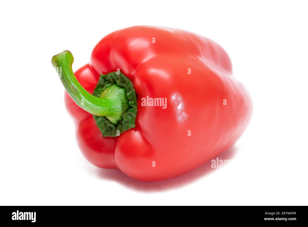 Red Sweet Bell Pepper Isolated on White Background Stock Photo - Alamy