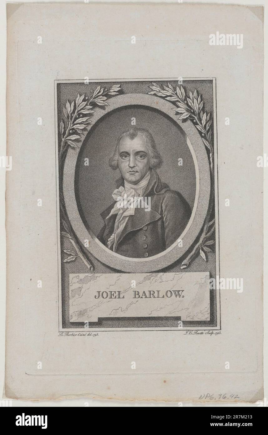 Joel Barlow 1793 Stock Photo Alamy