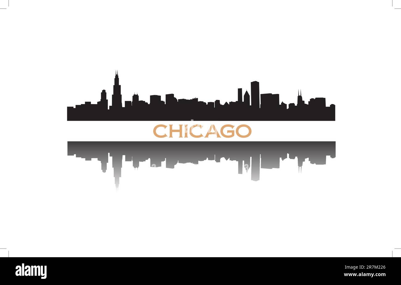 Chicago skyline Stock Vector