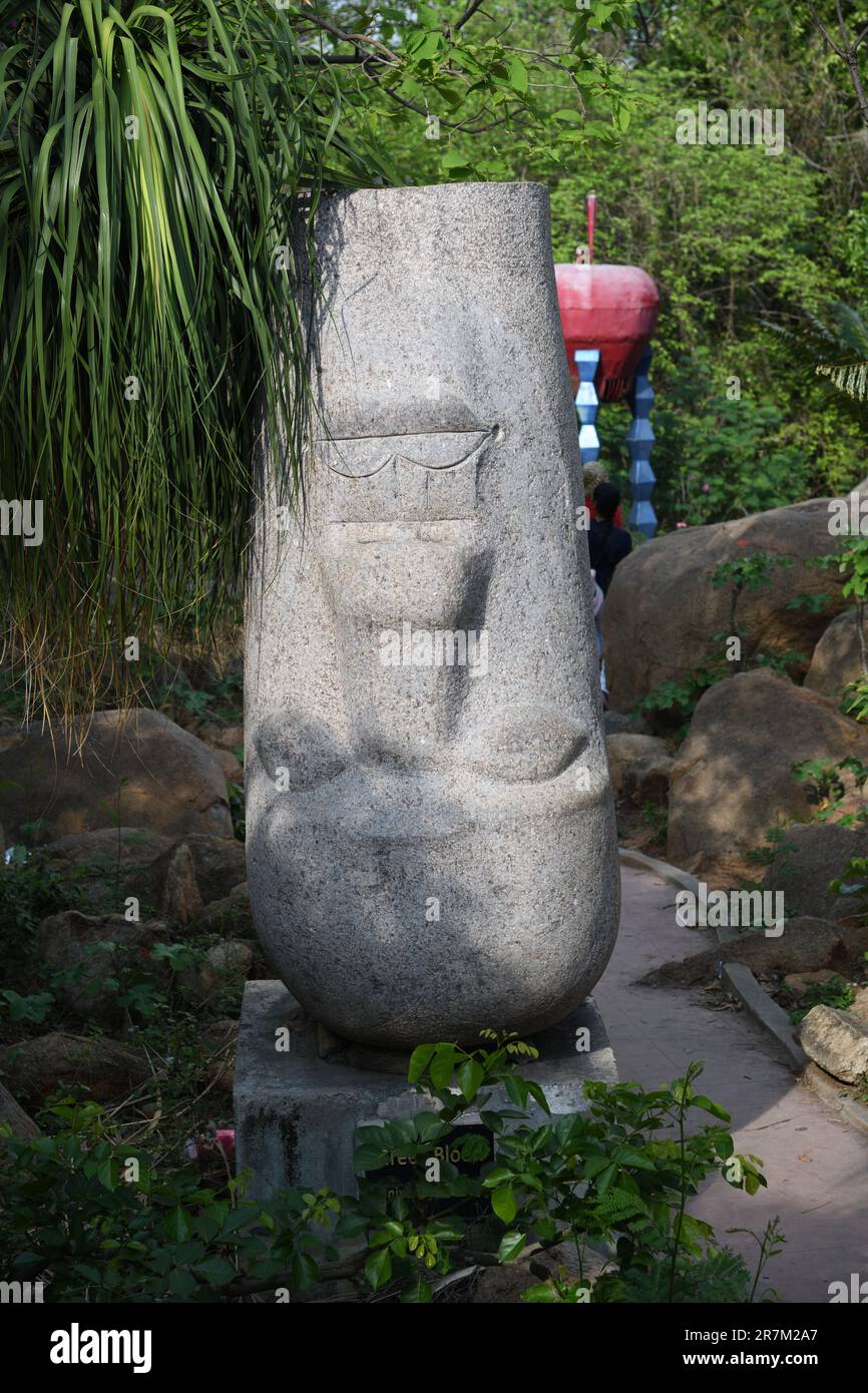Green Blood. Stone sculpture by Amiyanimai Dhara. Shilparamam Sculpture