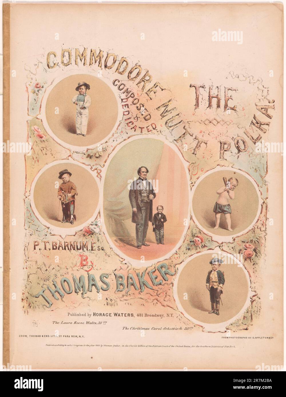 The Commodore Nutt Polka 1862 Stock Photo