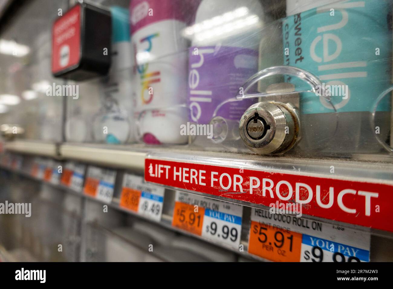 CVS Pharmacy Locked Shelves, , 2023, NYC, USA Stock Photo Alamy