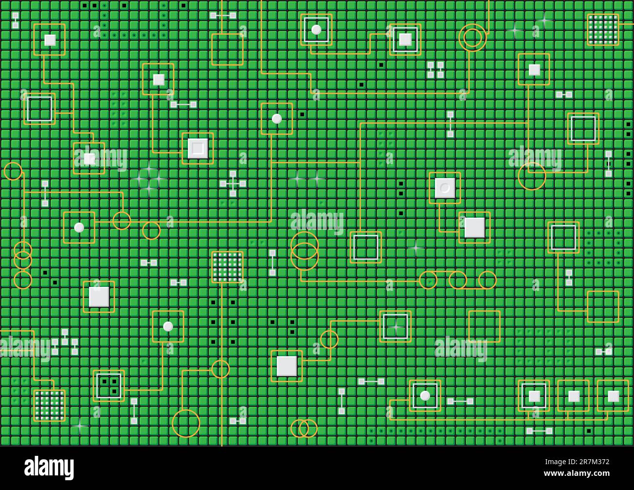 Industrial electronic hitech abstract green horizontal vector