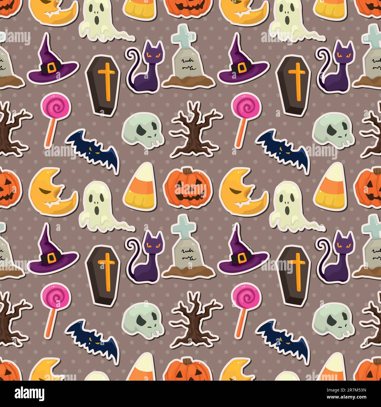 Seamless halloween pattern human Stock Vector Images - Alamy