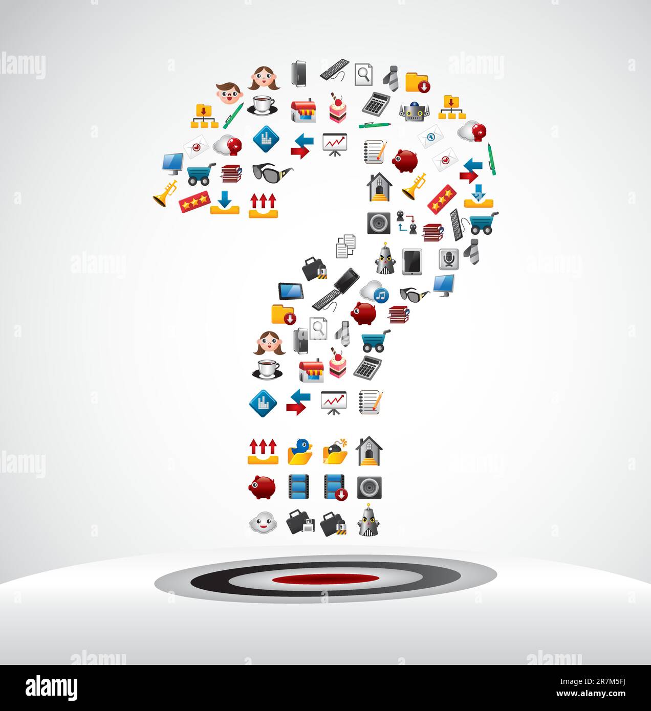 Web icons Question mark card Stock Vector Image & Art - Alamy
