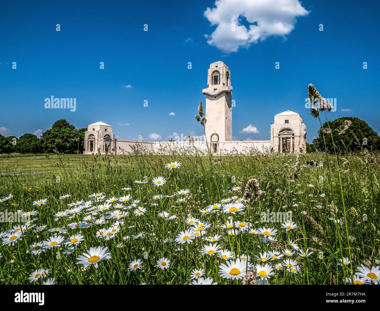 The image is of the Villers Bretonneux Australian National war memorial ...