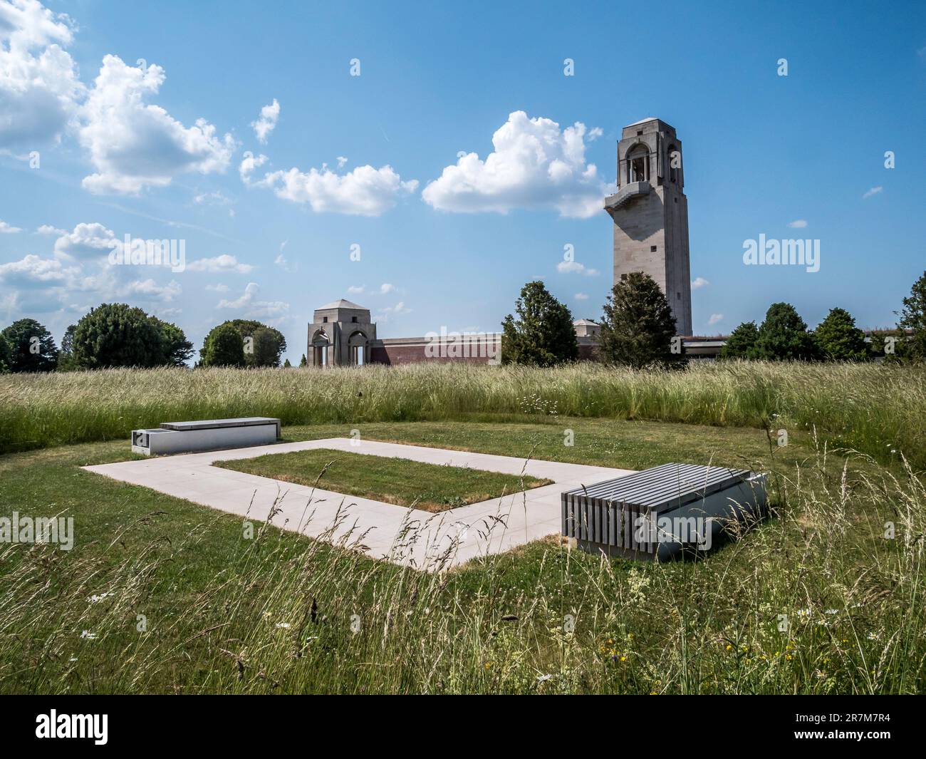The image is of the Villers Bretonneux Australian National war memorial ...